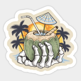 Piña Skullada Sticker